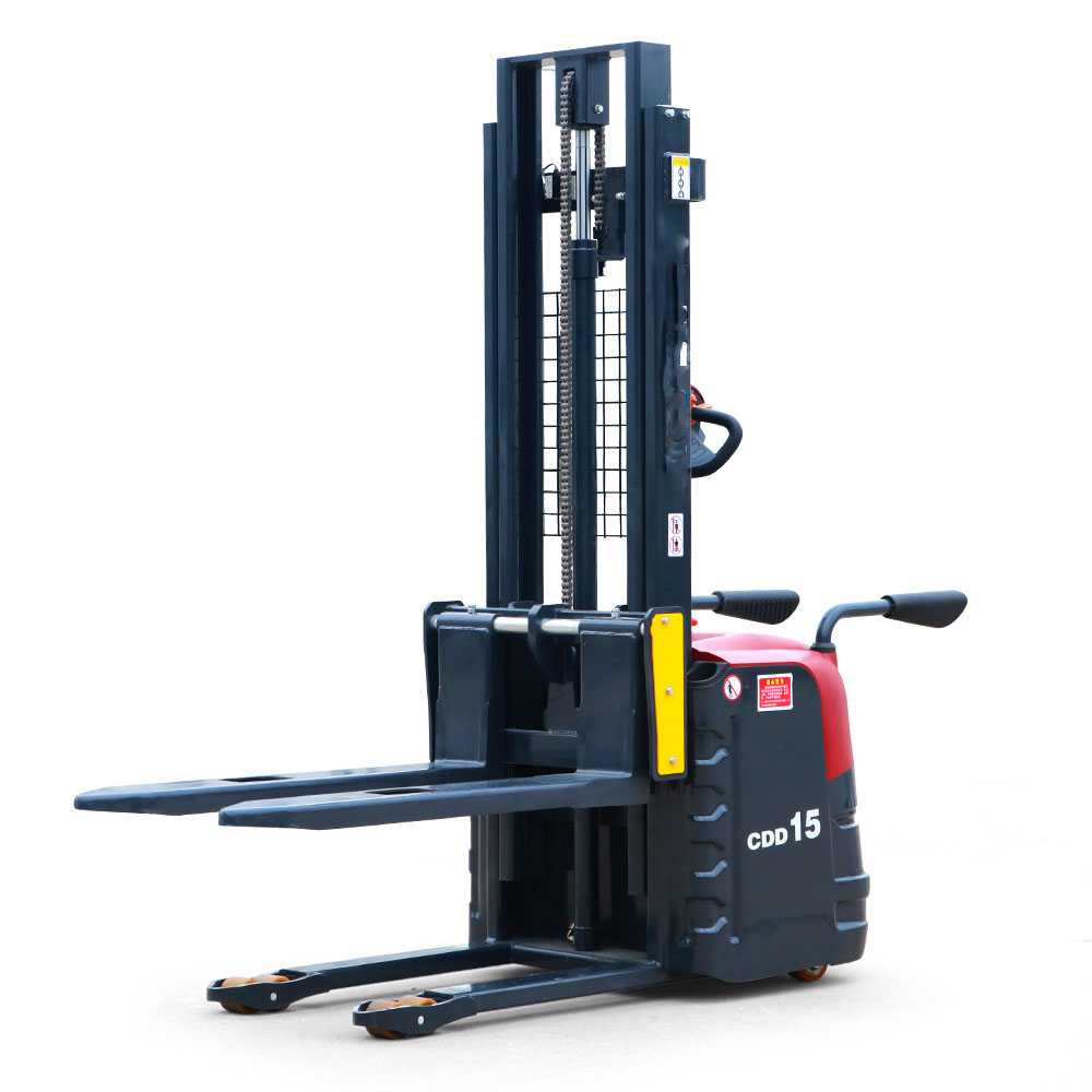 What are the functional structures of all-electric stackers