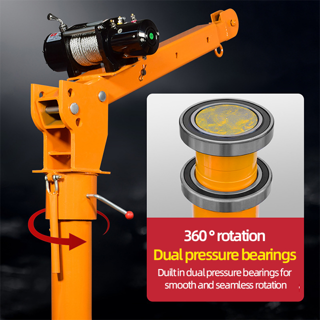 Bearings of vehicle-mounted cranes