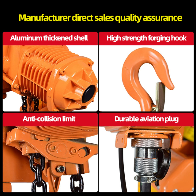 The composition of electric chain hoists